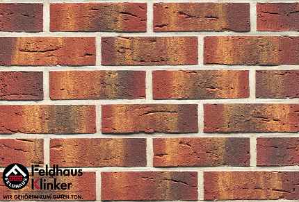Клинкерный кирпич Feldhaus Klinker K328NF90 carmesi multi vascu, 240*90*71 мм, ок. 48 шт./кв. м., 52