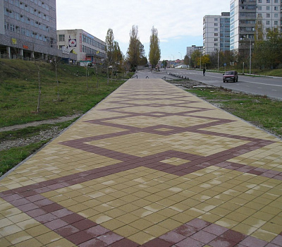 Вибропрессованная тротуарная плитка