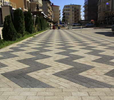 Вибропрессованная тротуарная плитка