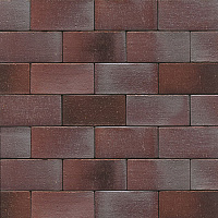 Клинкерная брусчатка Muhr PK 52, Nr 10, Violettblau geflammt, 200/100/52 мм, 2,3 кг., 684 шт/под