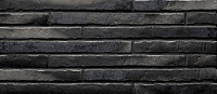 Фасадная плитка Stroeher 7750(453) silber-schwarz, 490*40*14мм, 18 шт./уп.