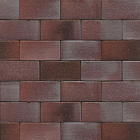 Клинкерная брусчатка Muhr PK 52, Nr 10, Violettblau geflammt, 200/100/52 мм, 2,3 кг., 684 шт/под