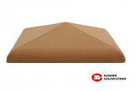 Керамическая крышка на столб, цвет красный, размер 30*30, тм ZG-Clinker