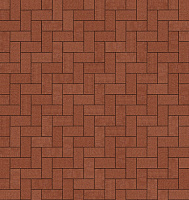Тротуарный кирпич Randers Tegl RT 60 Rot nuanciert 240X118X52 мм, 34 шт./м2, 3,3кг./шт, 384шт./под