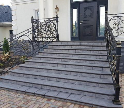 Укладка клинкерной плитки на ступени