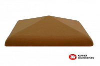 Керамическая крышка на столб, цвет дуб, размер 30*30, тм ZG-Clinker