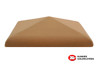 Керамическая крышка на столб, цвет красный, размер 30*30, тм ZG-Clinker
