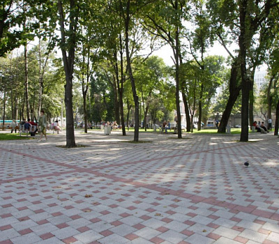 Вибропрессованная тротуарная плитка