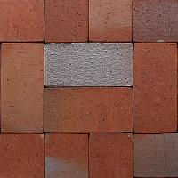 Тротуарный кирпич Roeben Pflasterklinker ALTONA вулканический-пёстрый (vulcan-bunt) 240х118х52 мм 