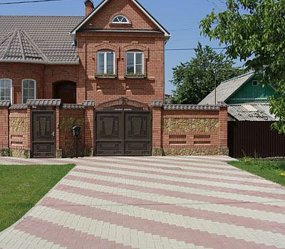 Вибропрессованная тротуарная плитка