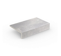 Ступень прямоугольная угловая Loftstufe Stroeher 4815(980) grau, 294x175x52x10мм, 1 шт./уп.