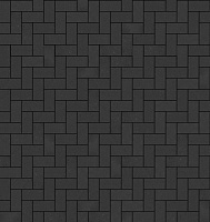 Тротуарный кирпич Randers Tegl RT 64 Schwarz nuanciert 240X118X52 мм, 34 шт./м2, 3,3кг./шт, 384шт./п